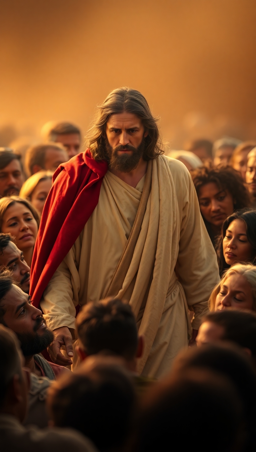 Flux_Schnell_A_poignant_scene_depicting_Jesus_with_a_serene_ye_3