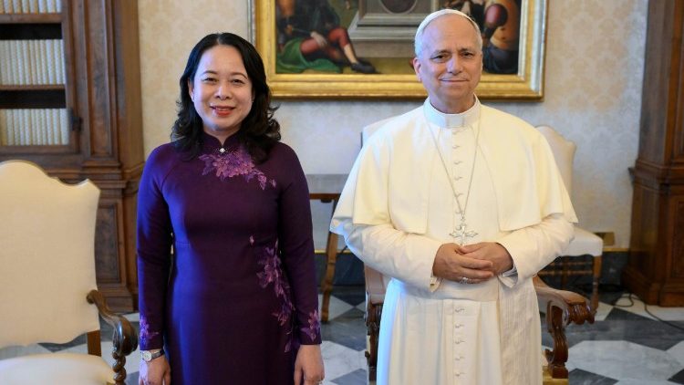 Papa em audiência com a vice-presidente do Vietnã no Vaticano 1
