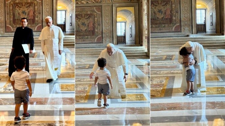 Um abraço inesperado, Papa Leão e a espontaneidade de uma criança 6