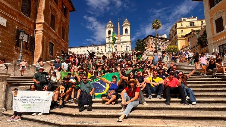 Jovens brasileiros presentes no Jubileu em Roma 1